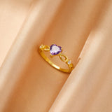 Bague Améthyste Cœur Infini – Argent Massif - Biloria