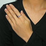 Bague Améthyste Étoile Intérieure Argent 925 - Biloria