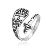 Bague Arbre de Foi en Argent 925 Ajustable - Biloria