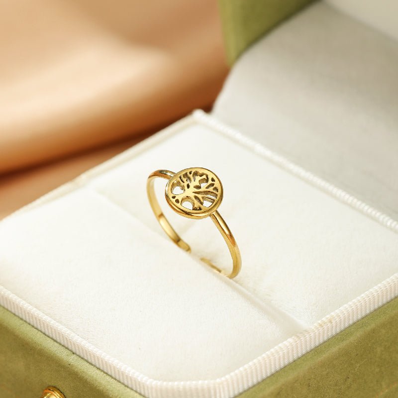 Bague Arbre de Vie Ajustable – Symbole de Renouveau - Biloria