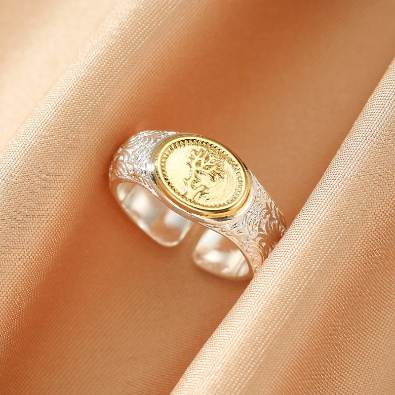 Bague Arbre de Vie Argent 925 Ajustable - Biloria