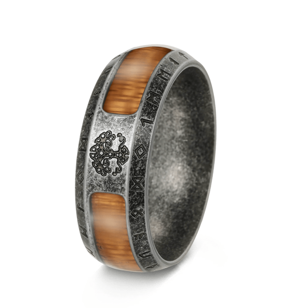 Bague Arbre de Vie Viking Acier Inoxydable | Force et Ancrage - Biloria