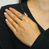 Bague Aventurine Fleur Sauvage – Bijou Argent Tendance Bureau - Biloria