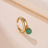 Bague Aventurine Verte – Pierre Naturelle Goutte Sérénité - Biloria