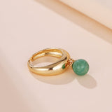 Bague Aventurine Verte – Pierre Naturelle Goutte Sérénité - Biloria