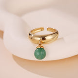 Bague Aventurine Verte – Pierre Naturelle Goutte Sérénité - Biloria