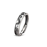 Bague couple astres unis argent 925 ajustable - Biloria