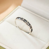 Bague couple astres unis argent 925 ajustable - Biloria