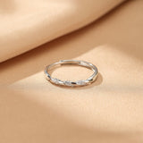 Bague Couple Cœur Entrelacé Argent 925 Ajustable - Biloria