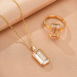 Bague Cristal de Roche et Corindon Rose Ajustable - Biloria