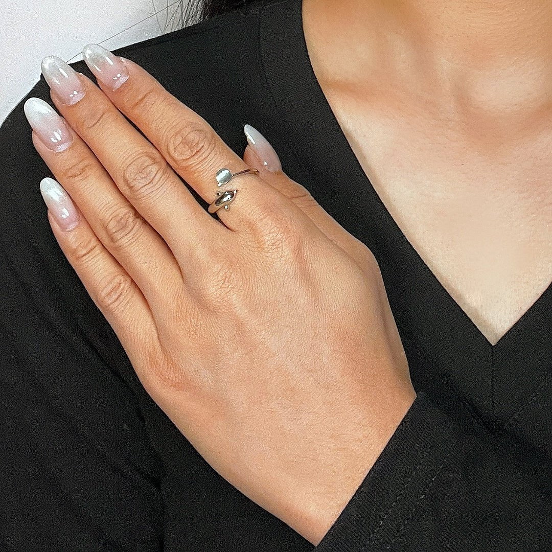 Bague Dauphin Labradorite Perle – Bijou Spirituel - Biloria