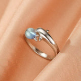 Bague Dauphin Labradorite Perle – Bijou Spirituel - Biloria