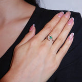 Bague Émeraude Ajustable Argent 925 | Harmonie et Renouveau - Biloria