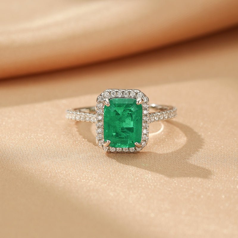 Bague Émeraude Argent S925 – Bijou Harmonie et Renaissance - Biloria