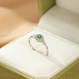 Bague Émeraude Harmonie Verte – Argent S925 - Biloria