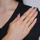 Bague Émeraude Harmonie Verte – Argent S925 - Biloria