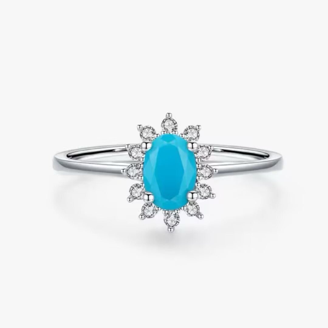 Bague en Argent 925 avec Turquoise Ovale – Bijou de Sérénité - Biloria