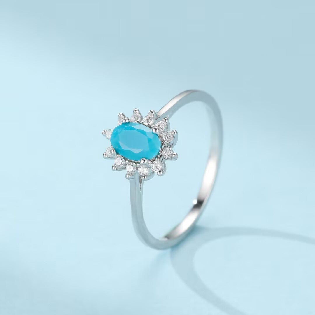 Bague en Argent 925 avec Turquoise Ovale – Bijou de Sérénité - Biloria