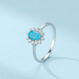 Bague en Argent 925 avec Turquoise Ovale – Bijou de Sérénité - Biloria