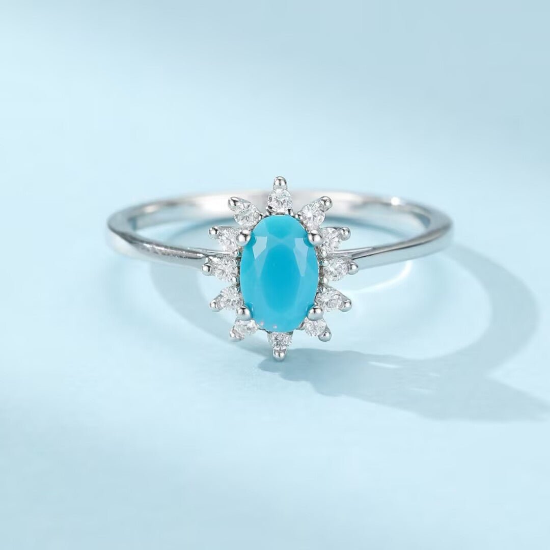 Bague en Argent 925 avec Turquoise Ovale – Bijou de Sérénité - Biloria