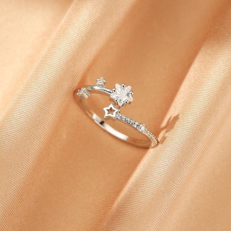 Bague Enfant Étoile Ajustable Argent S925 – Bijou Mère Fille - Biloria