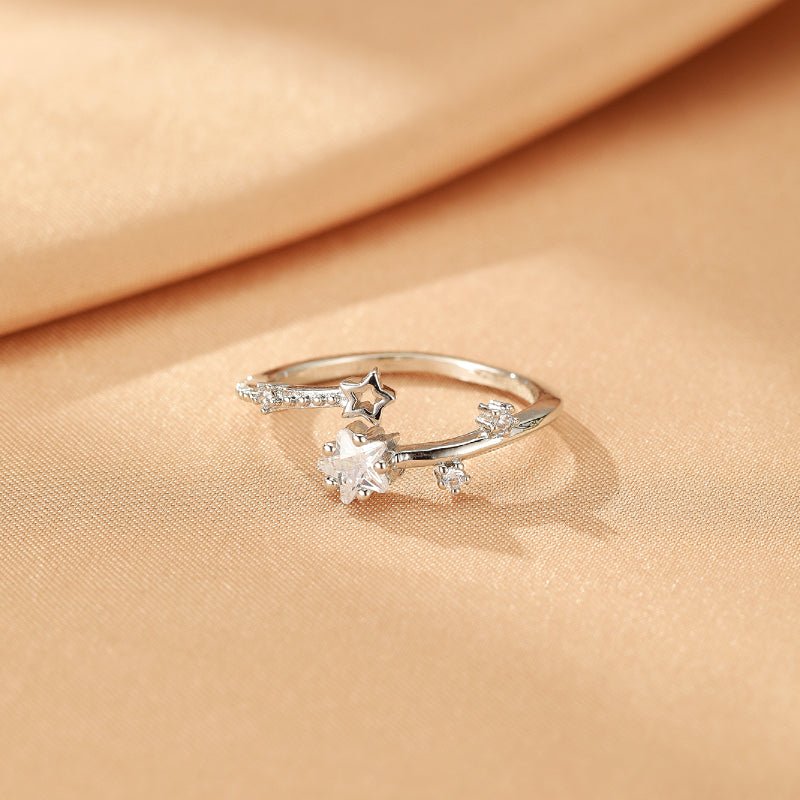Bague Enfant Étoile Ajustable Argent S925 – Bijou Mère Fille - Biloria