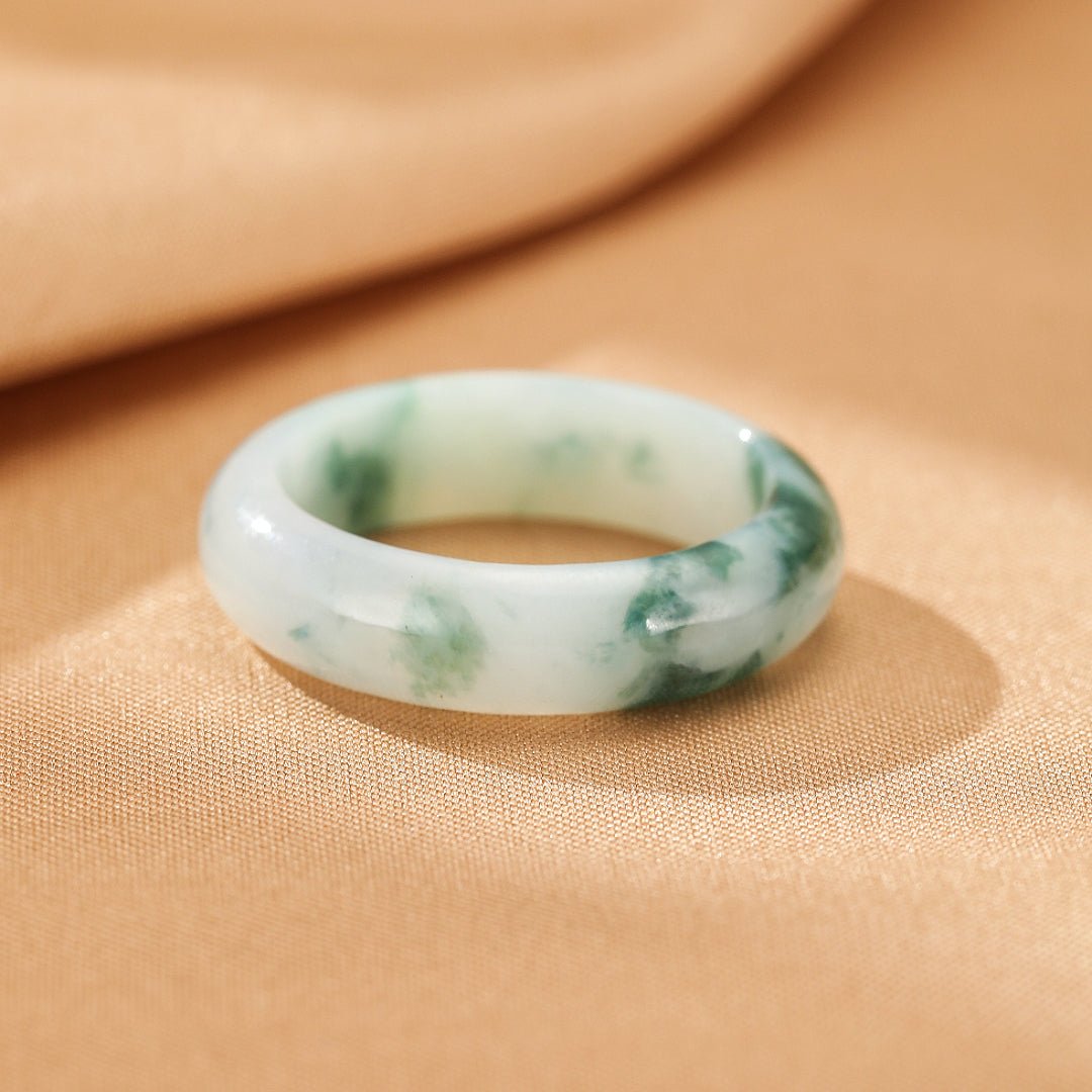 Bague Jadéite Naturelle Vert Clair – Pierre de Sérénité Birmanie - Biloria
