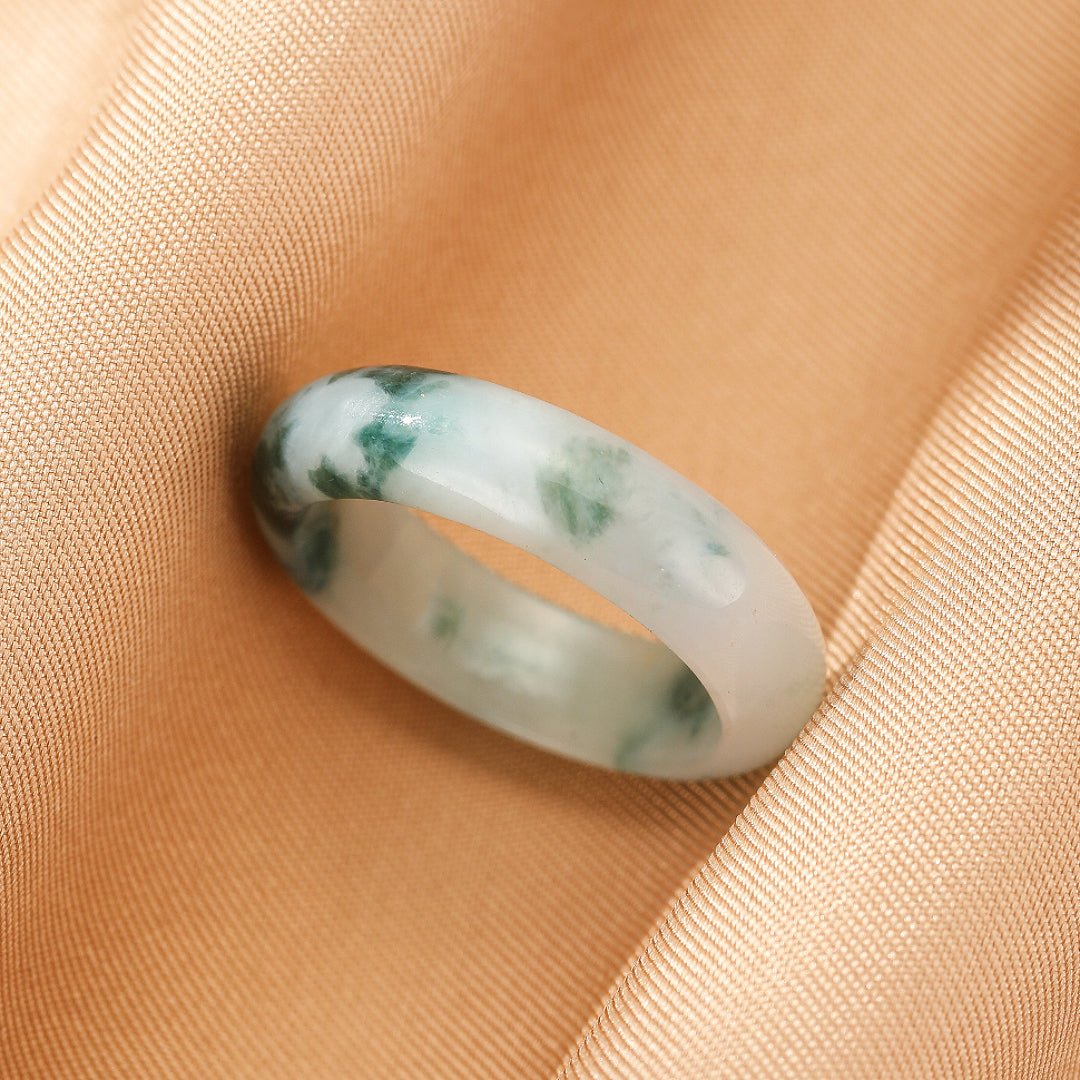 Bague Jadéite Naturelle Vert Clair – Pierre de Sérénité Birmanie - Biloria
