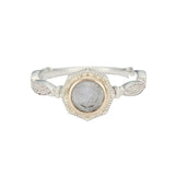 Bague Labradorite Argent Plaqué Or Reflets Profonds - Biloria