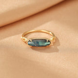 Bague Labradorite Reflet Mystique – Argent Plaqué Or, Bijou Protecteur - Biloria