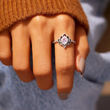 Bague Lotus Le Renouveau en Argent S925 avec Zircon - Biloria