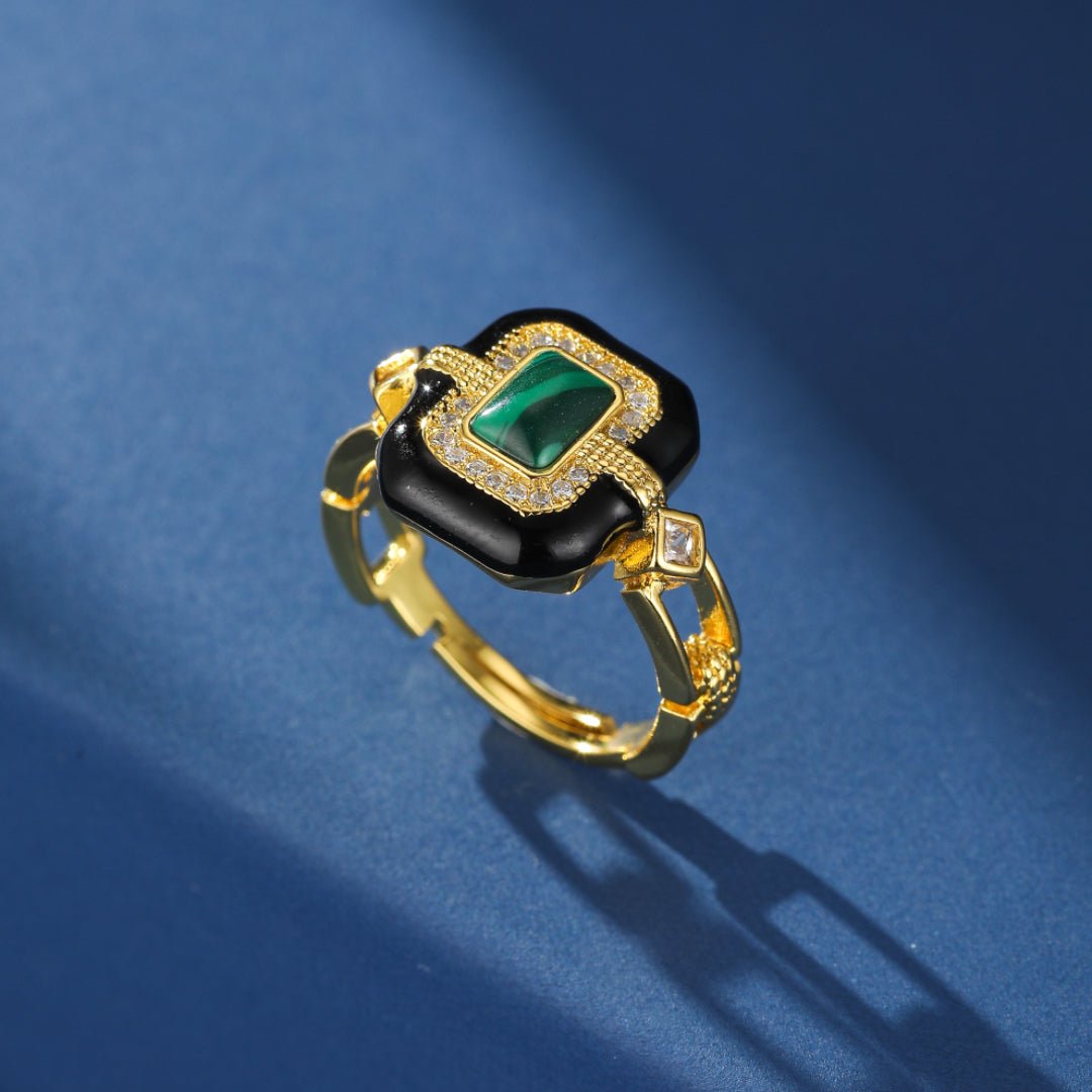 Bague Malachite Onyx Confiance Déco Bureau Tendance - Biloria
