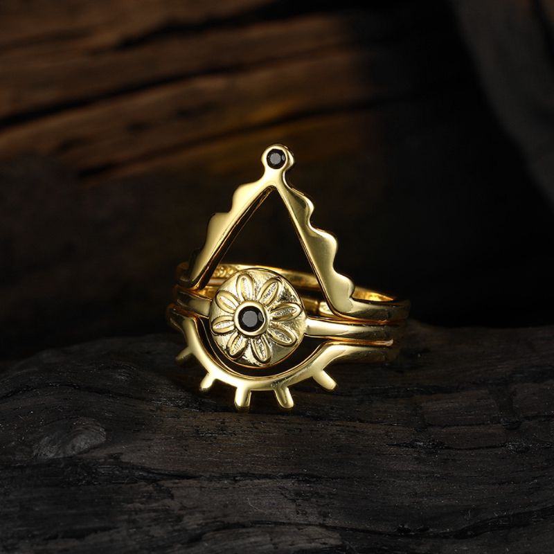 Bague Mauvais Œil Triptyque – Protection et Chance - Biloria