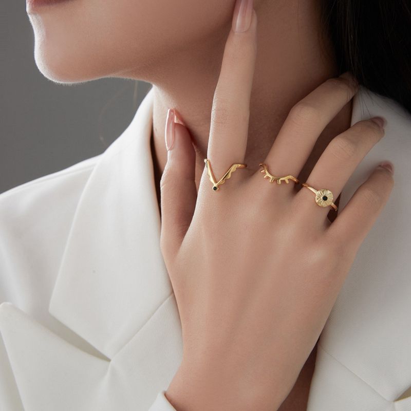 Bague Mauvais Œil Triptyque – Protection et Chance - Biloria