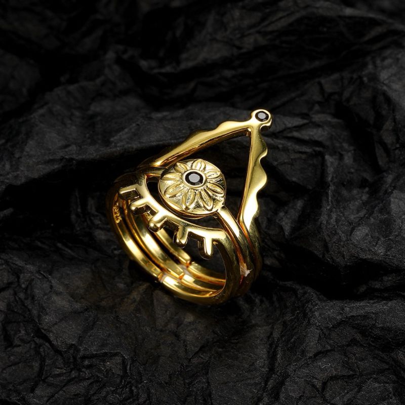 Bague Mauvais Œil Triptyque – Protection et Chance - Biloria