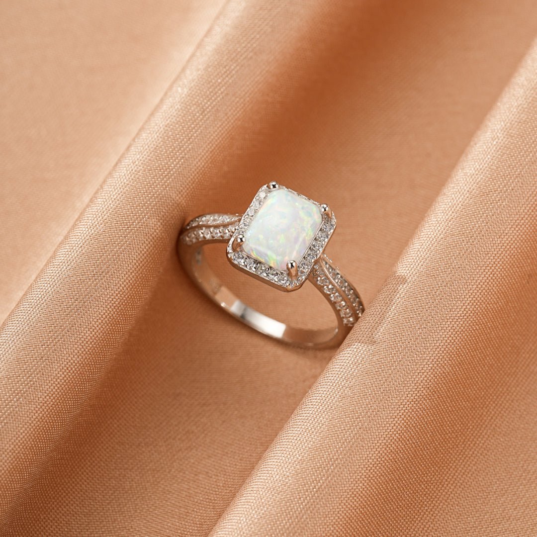 Bague Opale Zircon Argent 925 – Bijou Feng Shui - Biloria