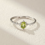 Bague Péridot Argent 925 – Bijou Porte-Bonheur Renouveau - Biloria