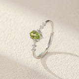 Bague Péridot Argent 925 – Bijou Porte-Bonheur Renouveau - Biloria