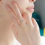 Bague Péridot Narcisses en Argent Plaqué Or - Biloria