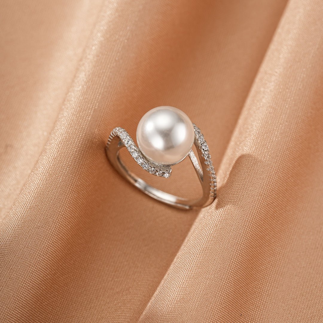 Bague Perle de Culture Argent 925 Taille Ajustable - Biloria