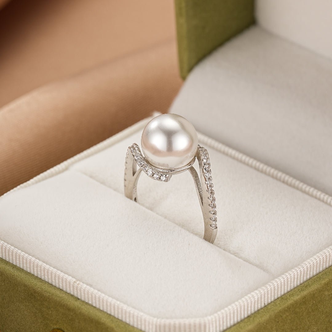 Bague Perle de Culture Argent 925 Taille Ajustable - Biloria