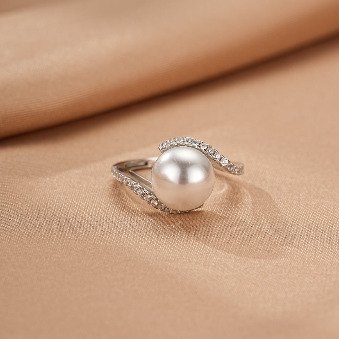 Bague Perle de Culture Argent 925 Taille Ajustable - Biloria