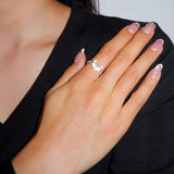 Bague Pierre de Lune ajustable Argent 925 Secret de Lune - Biloria