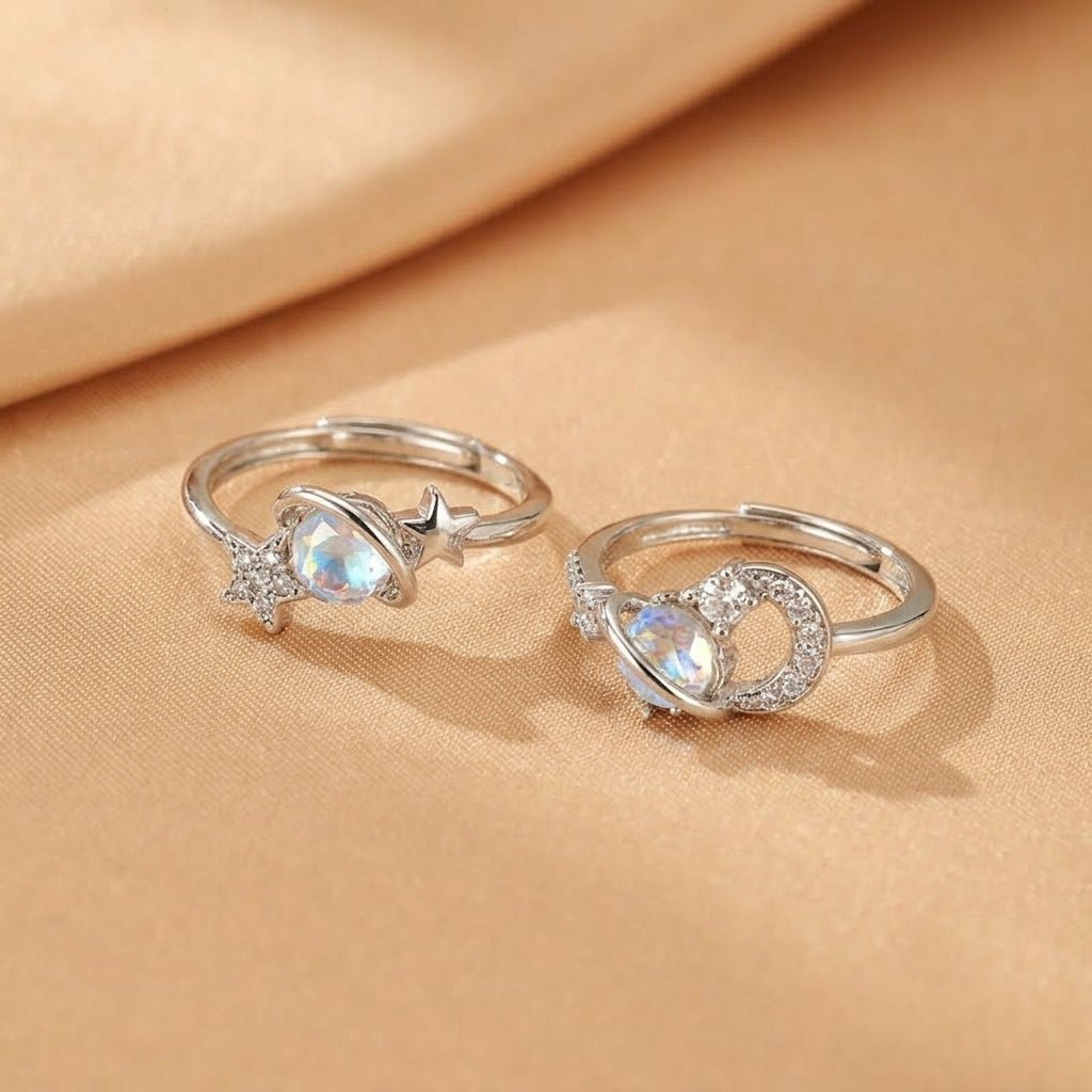Bague Pierre de Lune Ajustable – Bijou Argent 925 Féminin - Biloria