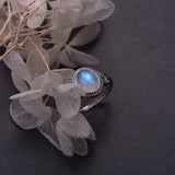 Bague Pierre de Lune Ajustable – Porte-Bonheur Lunaire - Biloria