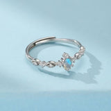 Bague Pierre de Lune Argent 925 – Bijou Intuition Féminin - Biloria
