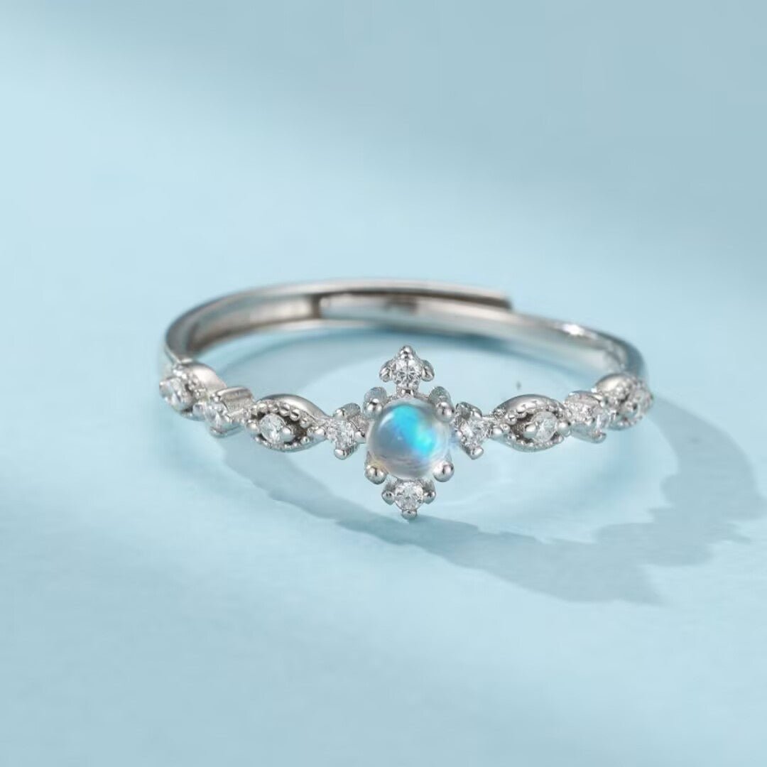 Bague Pierre de Lune Argent 925 – Bijou Intuition Féminin - Biloria