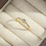 Bague Pierre de Lune Argent Plaqué Or – Bijou Équilibrant - Biloria