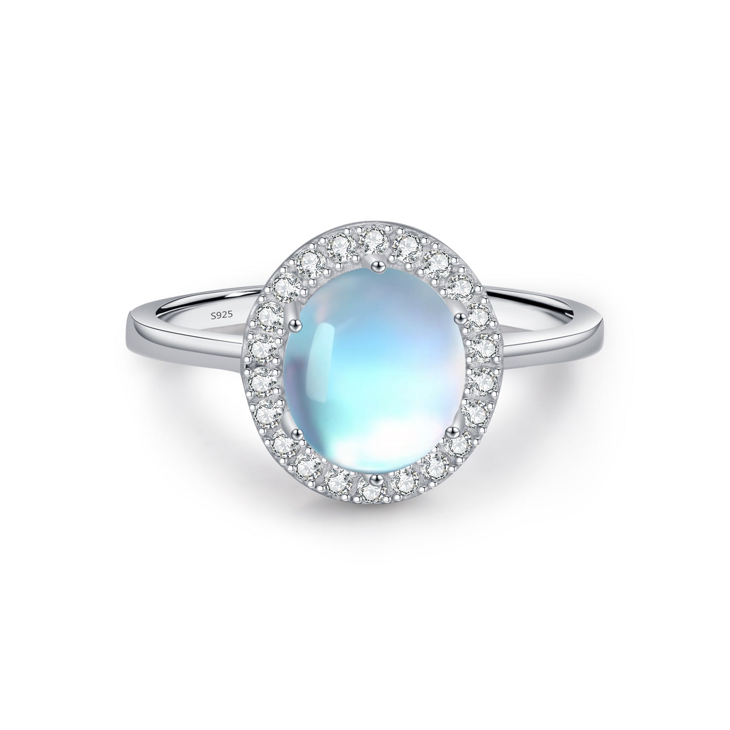 Bague Pierre de Lune Argent S925 Cadeau Féminin - Biloria