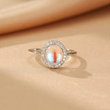 Bague Pierre de Lune Argent S925 Cadeau Féminin - Biloria